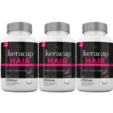 Kit 3X Keracap Hair - 60 C�psulas - Nutrends