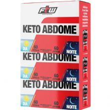 Kit 3X Keto Abdome AM/PM - 120 C�psulas - FTW