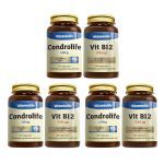 Kit 3X Kit Condrolife 30 C�psulas + Vit B12 60 C�psulas - Vitaminlife