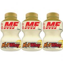 Kit 3X Kut Whey Mini - 33g Leite Fermentado com Abacaxi - MuscleFull