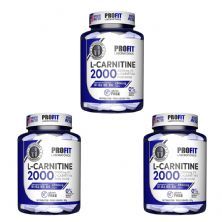 Kit 3X L-Carnitina 2000 + 250mcg Cromo - 120 Tabletes - ProFit