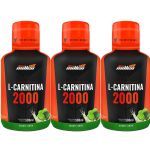 Kit 3X L-Carnitina 2000mg - 500ml Lim�o - New millen