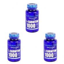 Kit 3X L-carnitina - 60 Tablets - Canibal
