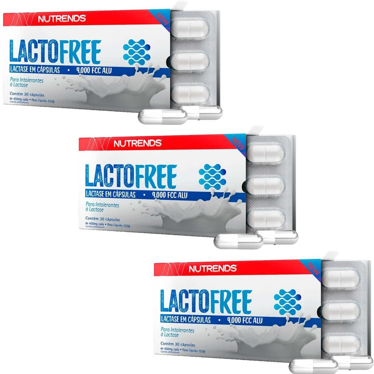 Kit 3X LactoFree - 30 C�psulas - Nutrends