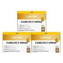 Kit 3X Lavitan Cabelos e Unhas - 60 C�psulas - Cimed