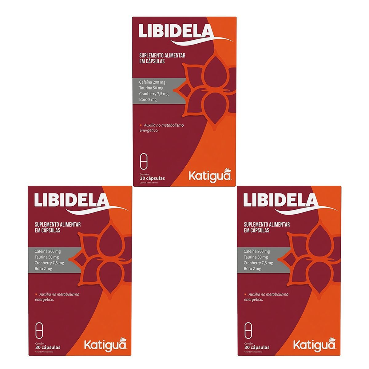 Kit 3X Libidela - 30 C�psulas - Katigu�