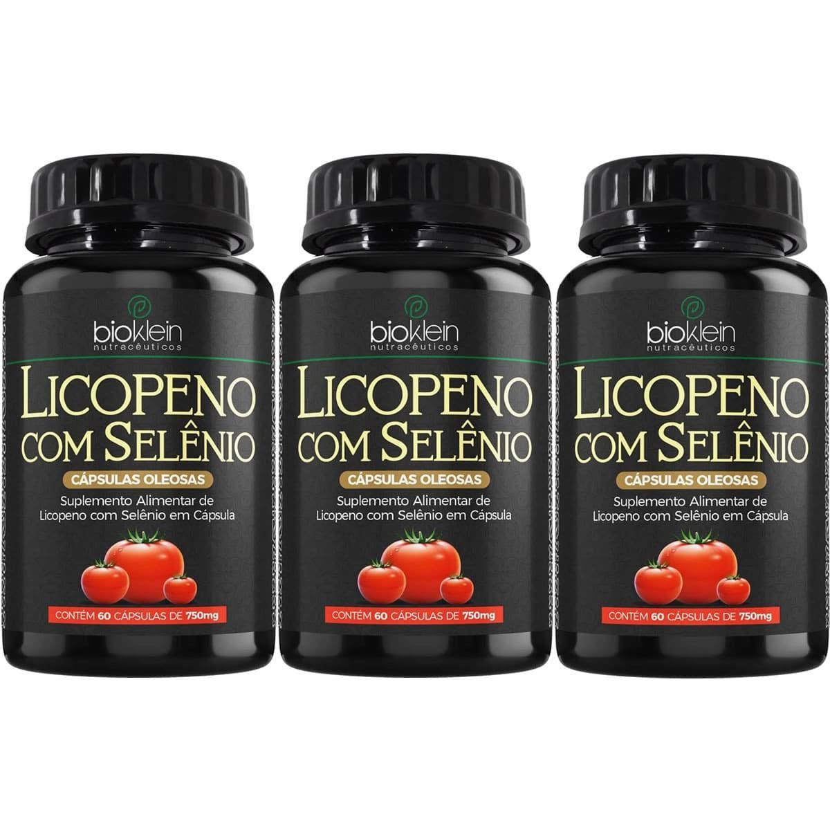 Kit 3X Licopeno e Sel�nio - 60 C�psulas - Bioklein