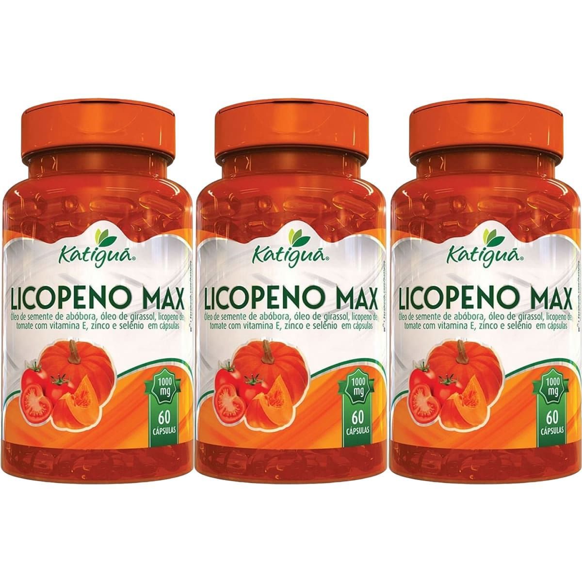 Kit 3X Licopeno Max - 60 C�psulas - Katigu�