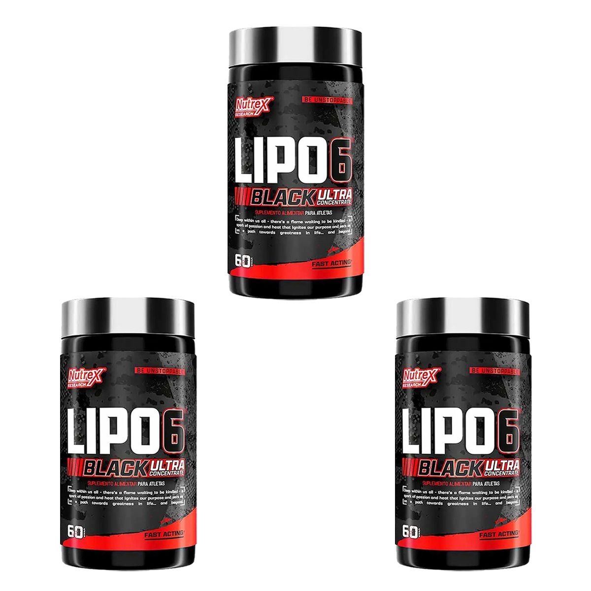 Kit 3X Lipo 6 Ultra Concentrado - 60 C�psulas - Nutrex