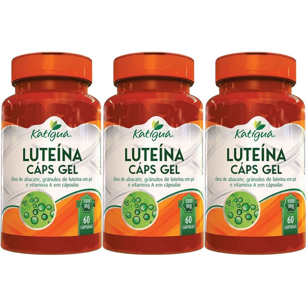 Kit 3X Luteina Caps Gel - 60 C�psulas - katigu�
