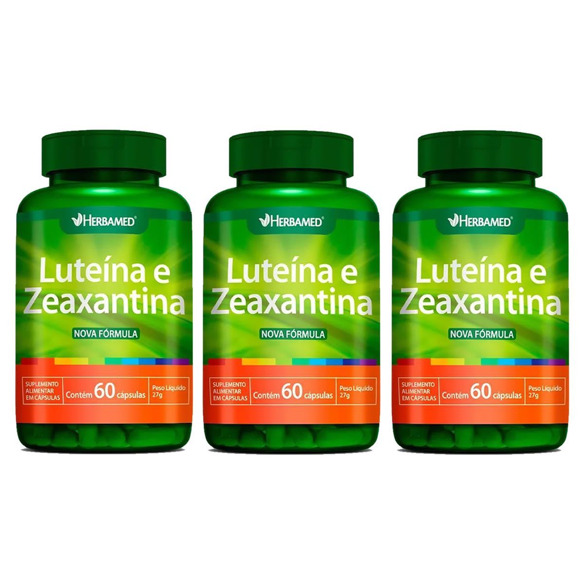 Kit 3X Luteina + Zeaxantina - 60 C�psulas - Herbamed