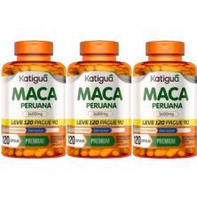 Kit 3X Maca Peruana - 120 C�psulas - Katigu�