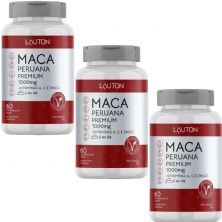 Kit 3X Maca Peruana Premium 1000mg - 60 Comprimidos - Lauton Nutrition