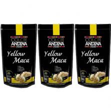Kit 3X Maca Peruana Yellow - 100g - Color Andina