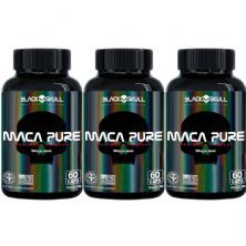 Kit 3X Maca Pure - 60 C�psulas - Black Skull