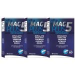 Kit 3X Mag Plus 5 - 60 C�psulas - Herbamed