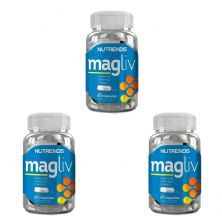 Kit 3X Magliv Vitaminas 740mg - 60 C�psulas - Nutrends