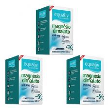 Kit 3X Magn�sio Dimalato - 60 Comprimidos - Equaliv