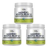 Kit 3X Magnesio + Inositol Relief 3.0 - 350g Capim Lim�o, Hortela e Erva Doce - True Source