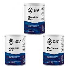 Kit 3X Magn�sio Plus - 180 C�psulas - Ocean Drop