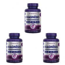 Kit 3X Magn�sio Tri Complex - 60 C�psulas - Sanavita