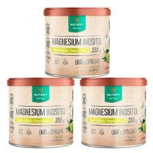 Kit 3X Magnesium Inositol - 300g Lim�o e Capim Lim�o - Nutrify