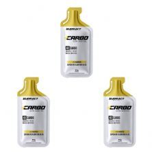 Kit 3X Mais Carbo Gel - 1 Sach� 55g Maracuj� - Sudract