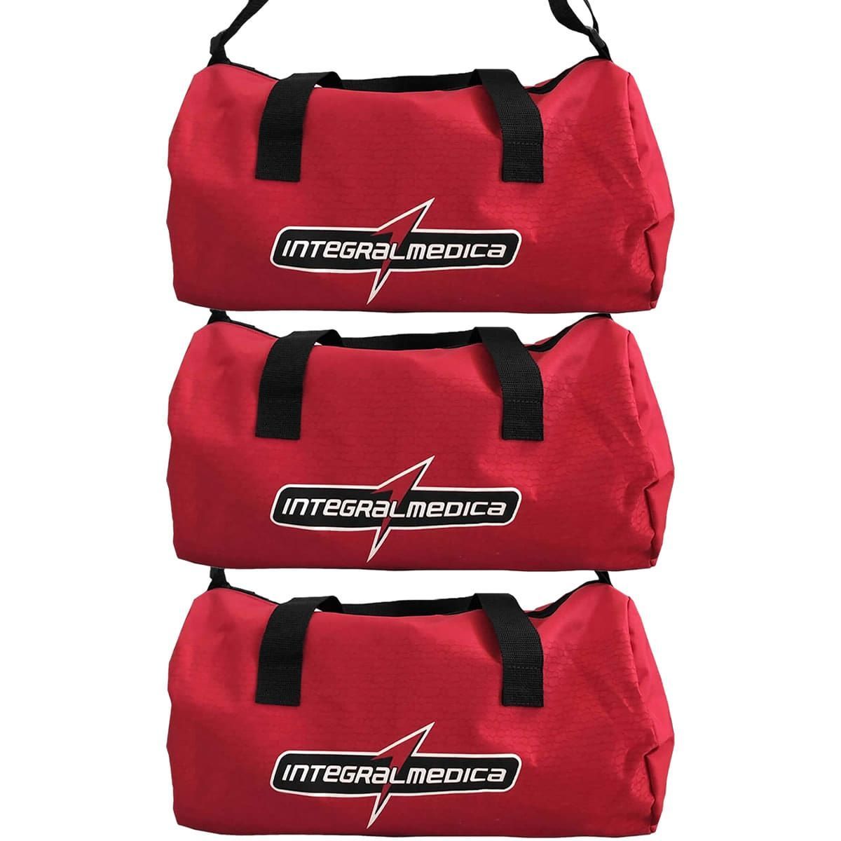 Kit 3X Mala Nylon #Integralteam - Vermelha  - IntegralM�dica
