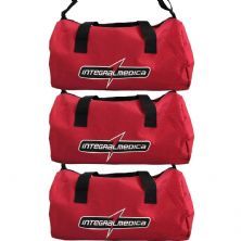 Kit 3X Mala Nylon #Integralteam - Vermelha  - IntegralM�dica