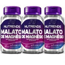 Kit 3X Malato de Magn�sio 550mg - 60 C�psulas - Nutrends