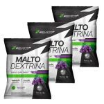 Kit 3X Malto Dextrin - 1000g Refil Uva - BodyAction