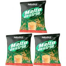 Kit 3X Maltodextrin - 1000g Laranja com Acerola - Atlhetica Nutrition