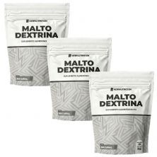 Kit 3X Maltodextrina - 1000g Refil Natural - NewNutrition
