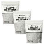 Kit 3X Maltodextrina - 1000g Refil Natural - NewNutrition
