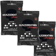 Kit 3X Maltodextrina Turbo - 1000g Refil Laranja - BlackSkull