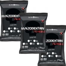 Kit 3X Maltodextrina Turbo - 1000g Refil Lim�o - BlackSkull