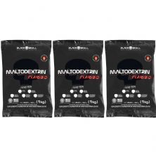 Kit 3X Maltodextrina Turbo - 1000g Refil Tutti Frutti - BlackSkull
