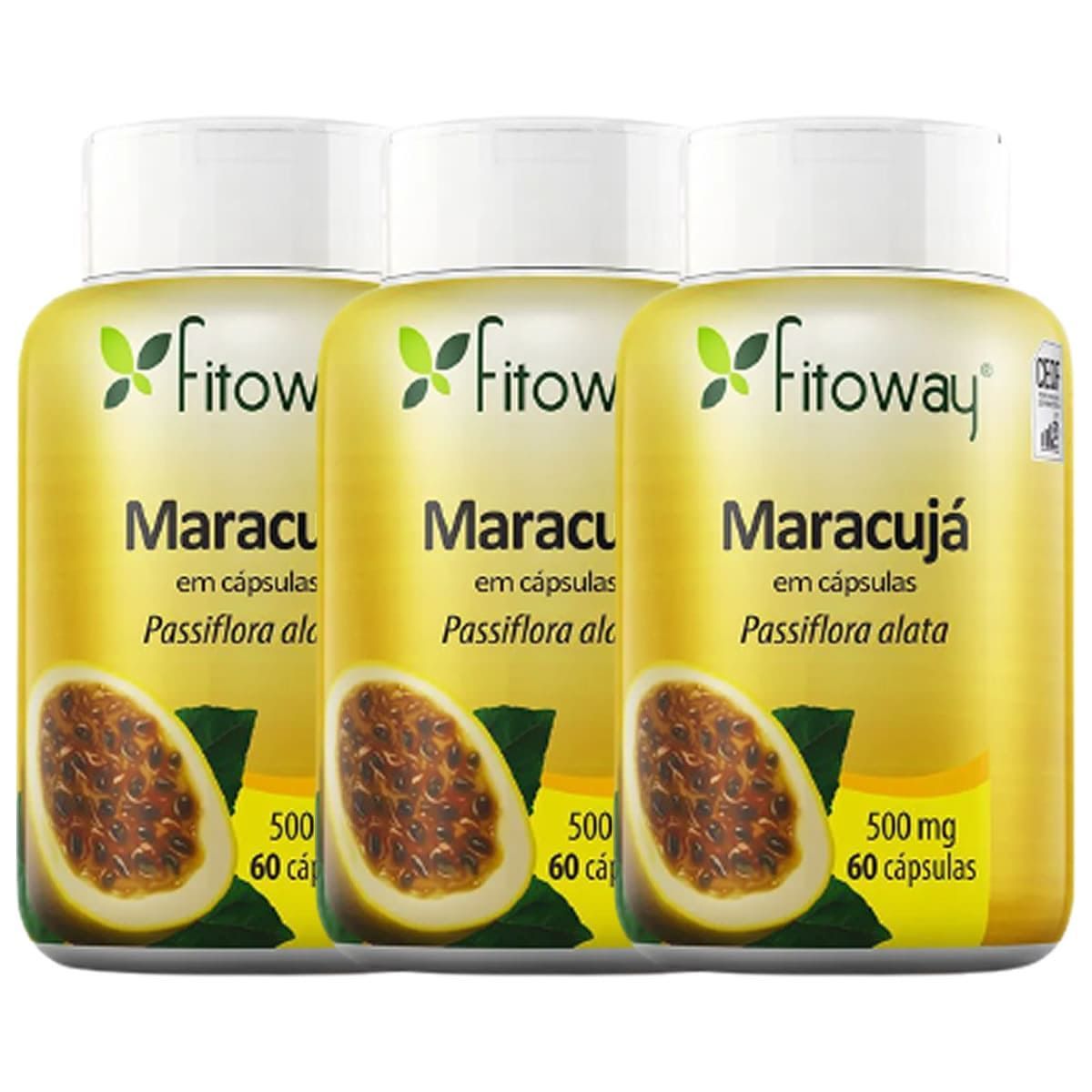 Kit 3X Maracuj� - 60 C�psulas - Fitoway