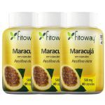 Kit 3X Maracuj� - 60 C�psulas - Fitoway