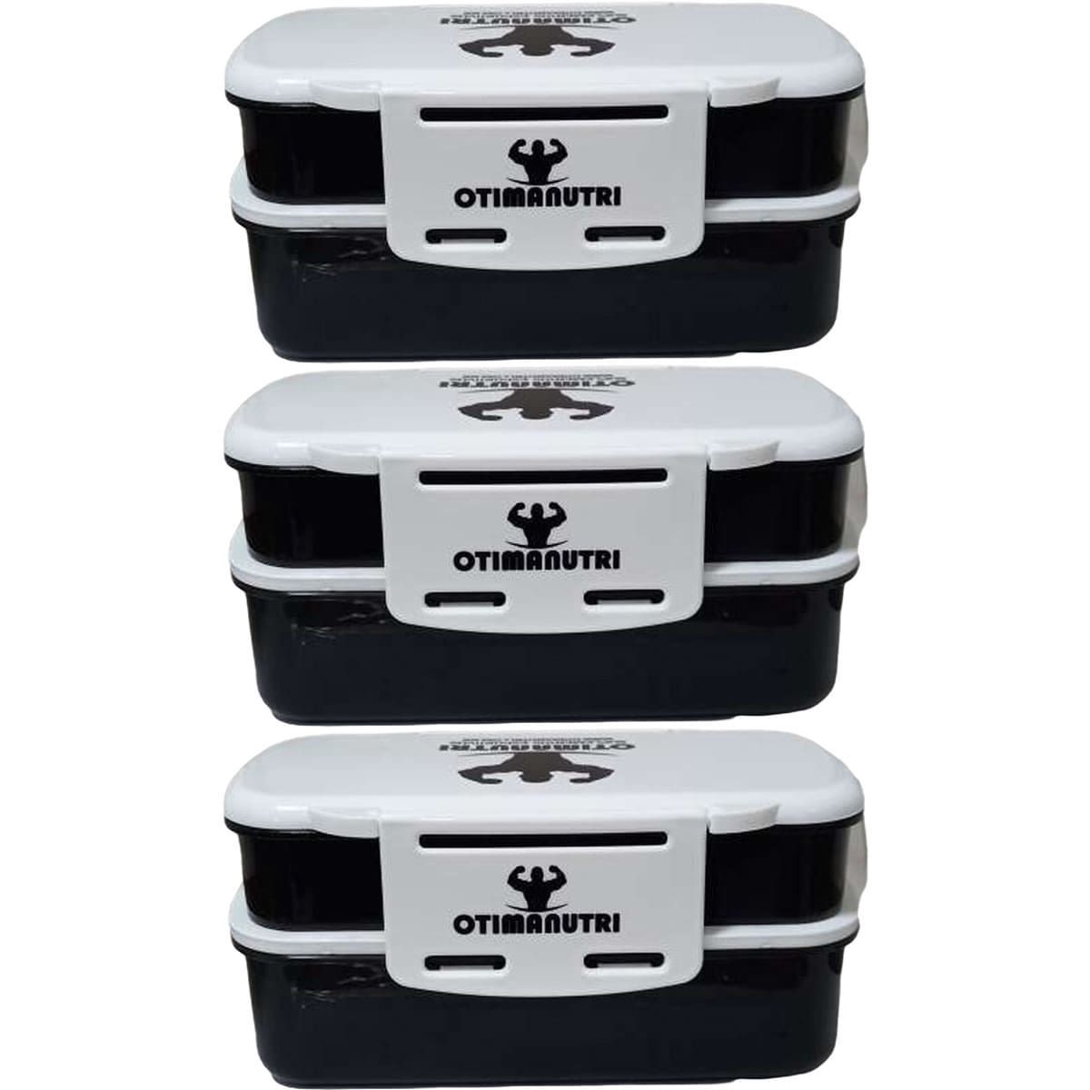 Kit 3X Marmiteira Preta - OtimaNutri