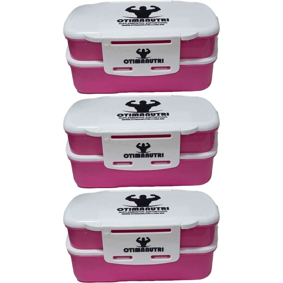 Kit 3X Marmiteira Rosa - OtimaNutri