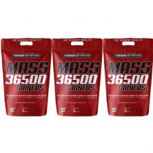 Kit 3X Mass 36500 Gainers - 3000g Chocolate - Furious Nutrition