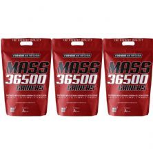 Kit 3X Mass 36500 Gainers - 3000g Morango - Furious Nutrition