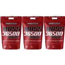 Kit 3X Mass 36500 Gainers - 3000g Sorvete de Baunilha - Furious Nutrition