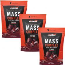 Kit 3X Mass Complex - 3000g Refil Chocolate - New Millen