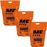 Kit 3X Mass Quality - 2700g Refil Morango - MuscleFull