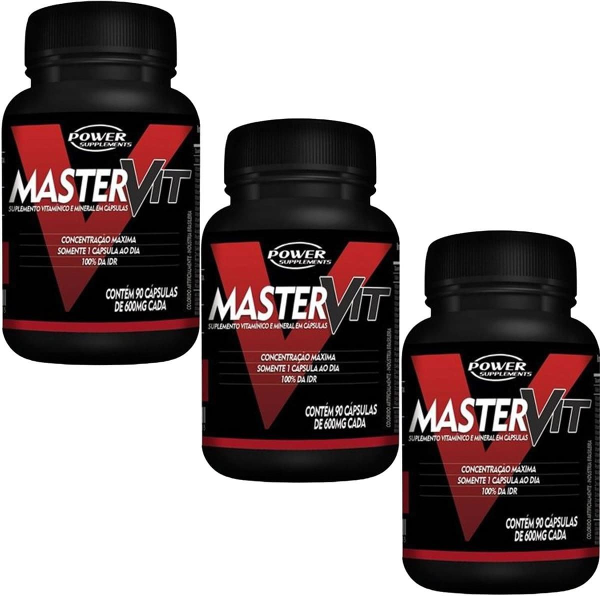 Kit 3X Master Vit - 90 C�psulas - Power Supplements