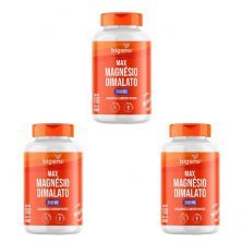 Kit 3X Max Magnesio Dimalato 350mg - 180 C�psulas - Bigens
