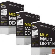 Kit 3X Mega Maltodextrin - 1 Kg Laranja - Probi�tica
