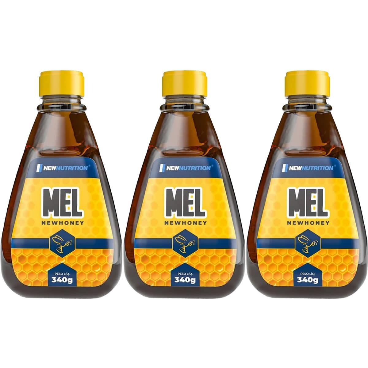 Kit 3X Mel NewHoney - 340g Natural - NewNutrition